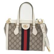 Pre-owned Leather gucci-bags Gucci Vintage , Beige , Dames