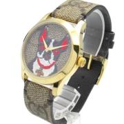 Pre-owned Metal watches Gucci Vintage , Beige , Dames