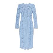 Kanten jurk Dolce & Gabbana , Blue , Dames