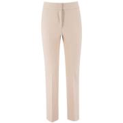 Cigarettebroek met Amerikaanse Zakken Peserico , Beige , Dames