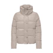 Cool Puffer Jacket Only , Beige , Dames