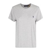 Casual Katoenen T-shirt Ralph Lauren , Gray , Dames