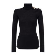 Turtleneck Balmain , Black , Dames