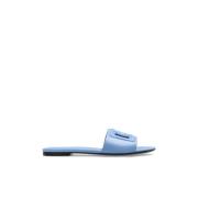 Leren slides Dolce & Gabbana , Blue , Dames