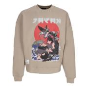 Vintage Japan Warrior Crewneck Sweatshirt Alpha Industries , Beige , H...