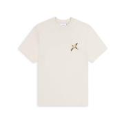 Single Bee Bird T-shirt Axel Arigato , Beige , Heren