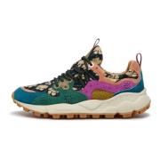 Suede and technical fabric sneakers Yamano 3 Woman Flower Mountain , M...