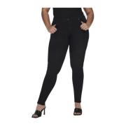 Regular Fit Denim Jeans Only Carmakoma , Black , Dames