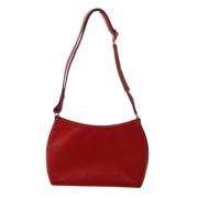 Pre-owned Leather shoulder-bags Hermès Vintage , Red , Dames