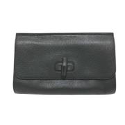 Pre-owned Leather clutches Gucci Vintage , Black , Dames