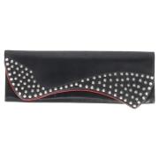 Pre-owned Leather clutches Christian Louboutin Pre-owned , Black , Dam...