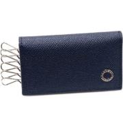 Pre-owned Leather key-holders Bvlgari Vintage , Blue , Heren