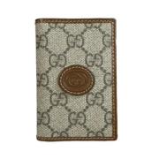 Pre-owned Fabric wallets Gucci Vintage , Beige , Unisex