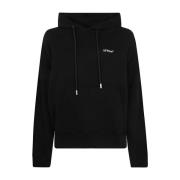 Zwarte Windy Arrow Hoodie Off White , Black , Heren