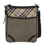 Pre-owned Canvas shoulder-bags Burberry Vintage , Beige , Dames