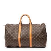 Pre-owned Coated canvas handbags Louis Vuitton Vintage , Brown , Dames