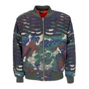 Camo Bomberjack met Geribbelde Details Propaganda , Multicolor , Heren