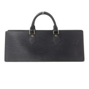 Pre-owned Leather handbags Louis Vuitton Vintage , Black , Dames