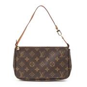 Pre-owned Canvas handbags Louis Vuitton Vintage , Brown , Dames