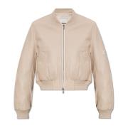 Leren bomberjack Yves Salomon , Beige , Dames