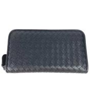 Pre-owned Leather wallets Bottega Veneta Vintage , Black , Dames