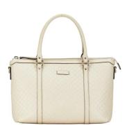 Pre-owned Leather gucci-bags Gucci Vintage , White , Dames