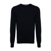 Blauwe Sweatshirt voor Mannen Aw24 Tagliatore , Blue , Heren