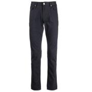 Grijze Slim Fit 5-Pocket Broek Emporio Armani , Black , Heren