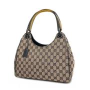 Pre-owned Canvas gucci-bags Gucci Vintage , Beige , Dames