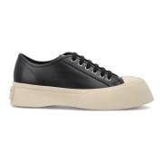 Zwarte Veterschoenen met Plateauzool Marni , Black , Dames