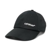 3D Logo Baseballpet Zwart Wit Off White , Black , Heren