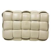 Pre-owned Leather shoppers Bottega Veneta Vintage , Beige , Dames