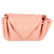 Pre-owned Leather shoulder-bags Bottega Veneta Vintage , Pink , Dames