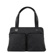 Pre-owned Cotton handbags Gucci Vintage , Black , Dames