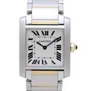 Pre-owned Stainless Steel watches Cartier Vintage , Beige , Dames