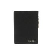 Pre-owned Leather wallets Gucci Vintage , Black , Unisex