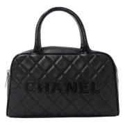 Pre-owned Leather chanel-bags Chanel Vintage , Black , Dames