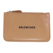 Pre-owned Leather home-office Balenciaga Vintage , Beige , Dames