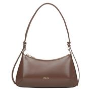 Dames Zadelbruine Baguette Tas Er00115804 Estro , Brown , Dames