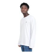 Wit longsleeve T-shirt Casual Ralph Lauren , White , Heren