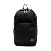 Zwarte Canvas Rugzak met Ritssluiting Timberland , Black , Heren