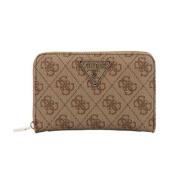 Elegant Zip Wallet for Women Guess , Brown , Dames