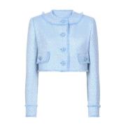 Gestructureerde Knoopjas Dolce & Gabbana , Blue , Dames