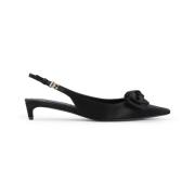 Elegante Zwarte Slingback Schoenen Dolce & Gabbana , Black , Dames