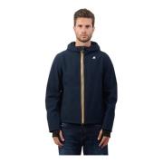 Blauwe Urban Slim Fit Jas K-Way , Blue , Heren