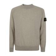 Stucco Ronde Hals Trui Stone Island , Gray , Heren