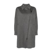 Grijze Kasjmierjas met Geborsteld Effect Brunello Cucinelli , Gray , D...