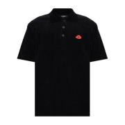 Velours polo Balmain , Black , Heren