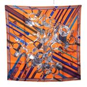 Pre-owned Fabric scarves Hermès Vintage , Multicolor , Dames