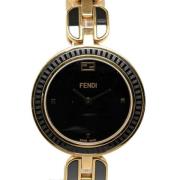 Pre-owned Stainless Steel watches Fendi Vintage , Black , Dames